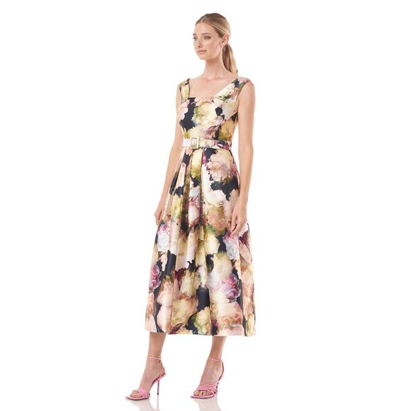Kay Unger Perry Fit & Flare Dress US 6 $398 - Picture 1 of 11